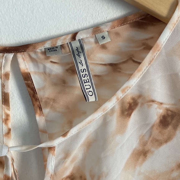 Guess Sheer Long Sleeve Blouse.  Size S - Picture 2 of 7